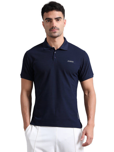 Synco Zen Polo Tshirt for Men (Blue) - Sports Equipment