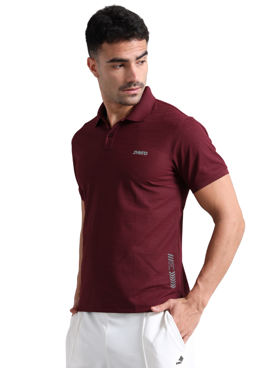 Synco Zen Polo Tshirt for Men(Maroon)