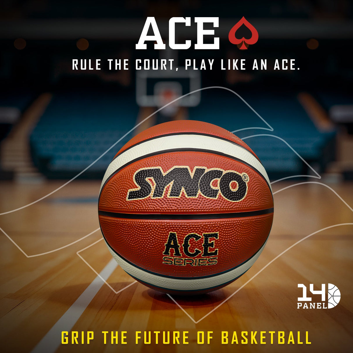 ACE 14 Panel Unique Basketball (Size-7)