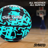 Synco Culture Series Men's Basketball (Size-7) Blue-Black