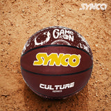 Synco Culture Series Men's Basketball (Size-7) Brown-white
