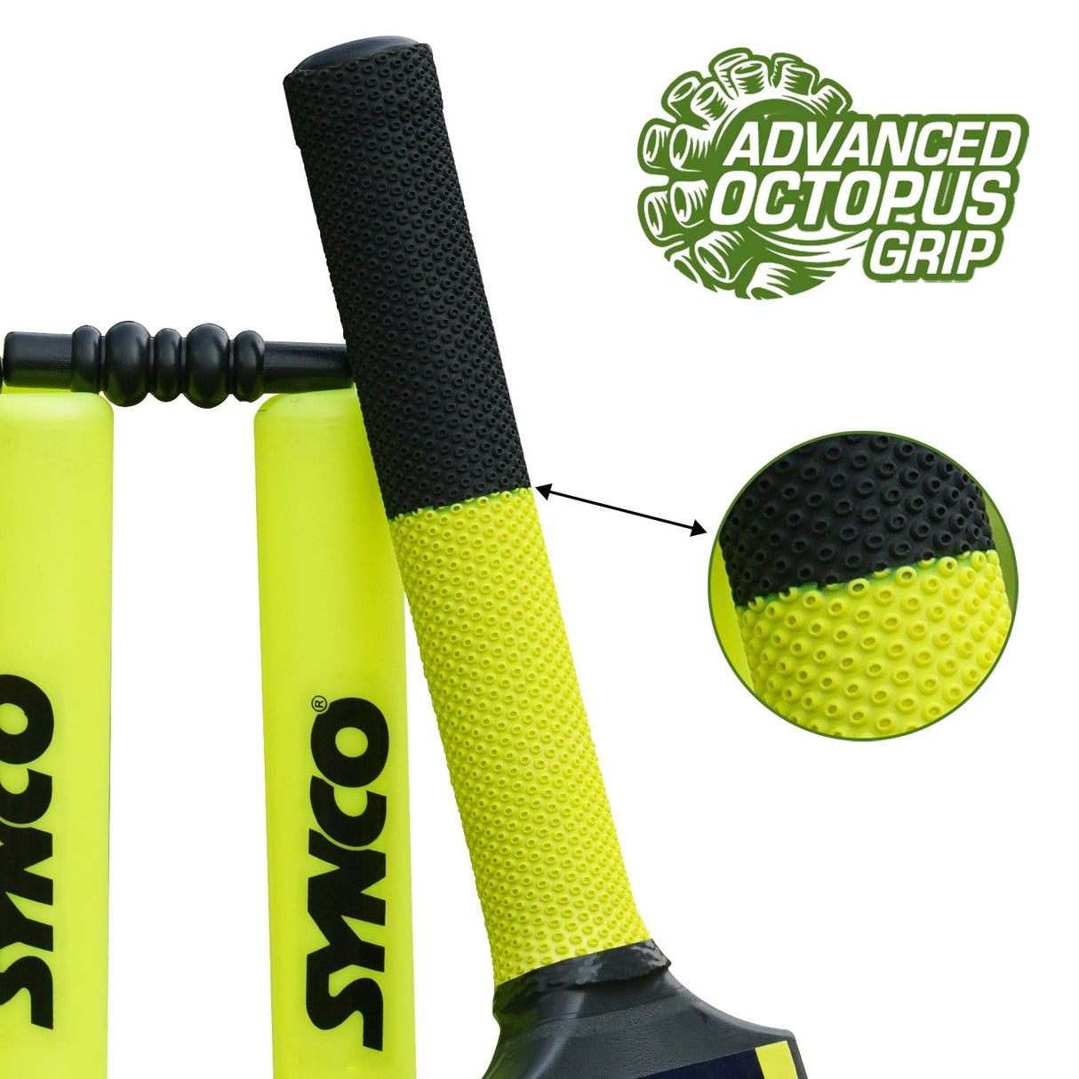 Synco Defender Plastic Cricket Bat - Double Blade (Heavy Duty)