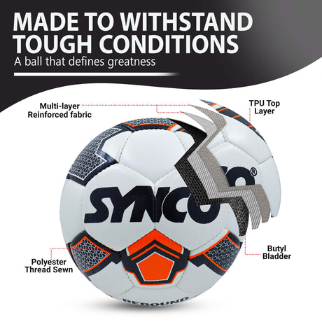 SYNCO Professional FIFA Rebound TPU Football/Soccer Ball Size-5
