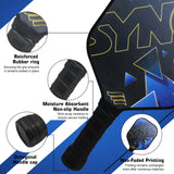 Synco Glory Carbon Fiber Pickleball Paddle Set | 1 Racket, 2 Pickleballs with Carry Bag | 16mm Professional Paddle