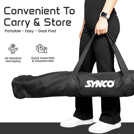 Football goal post for kids (4X2) - Soccer Net for Kids | Synco