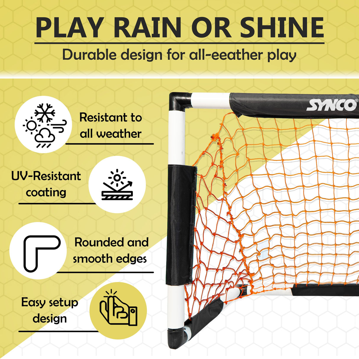 Synco Target Goal Post for Kids | Goal Post with Kids Football Combo