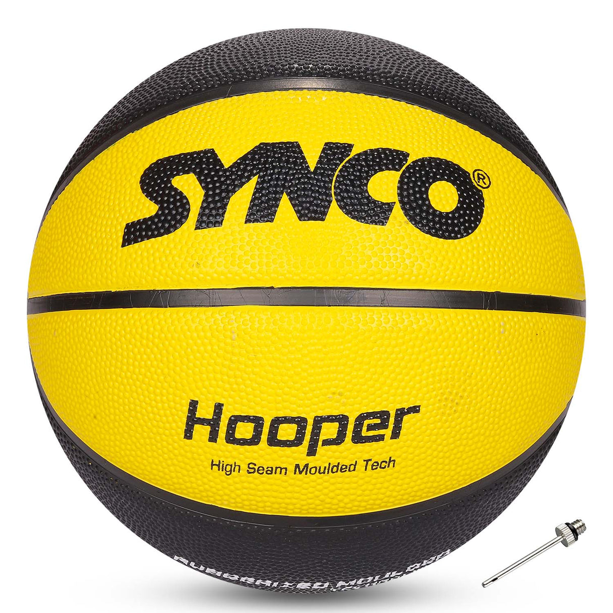 Synco Hooper series Men's Basketball (Size-7) Yellow-Black