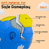 Synco Kids Football | Owl Faced Soft PVC Material | For Indoor & Outdoor Gameplay | Size-3