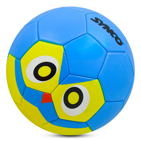 Synco Kids Football | Owl Faced Soft PVC Material | For Indoor & Outdoor Gameplay | Size-3