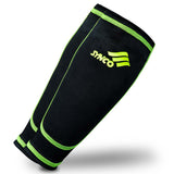 Synco Shin Guard Holder Compression Sleeves | Stretchable Lycra Fabric | 1 Pair, Black Color (Pack of 2)