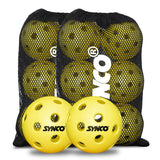 Synco Pickleball Ball S26 | High Performance Indoor Pickleball | Set of 12