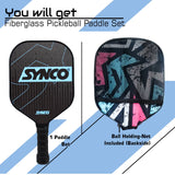Synco Pickleball Paddle Carbonium Blue | Pickleball Racket Lightweight with 16mm Thickness