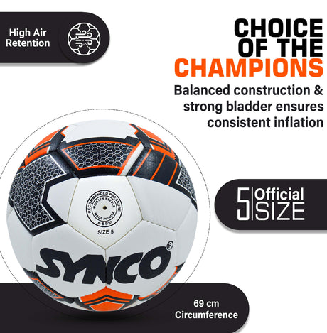 SYNCO Professional FIFA Rebound TPU Football/Soccer Ball Size-5
