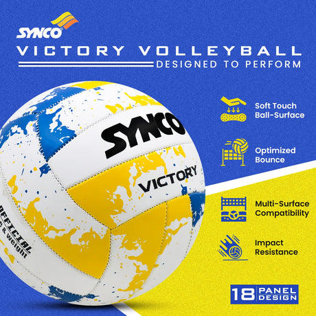 Synco Victory Rubber Volleyball Size- 4