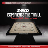 Synco 32 Inch Chakri Carrom Board | Beginner Carrom for Home & Practice