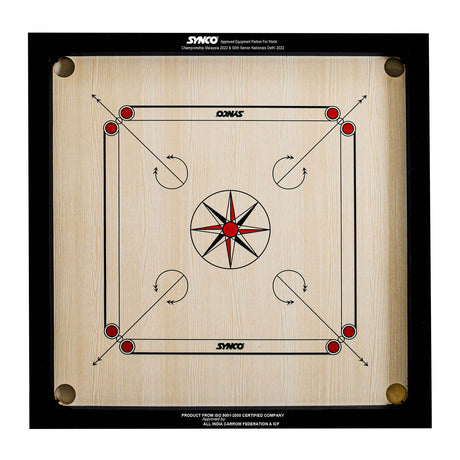 Synco 27 Inch Chakri Carrom Board for kids - Sports Equipment