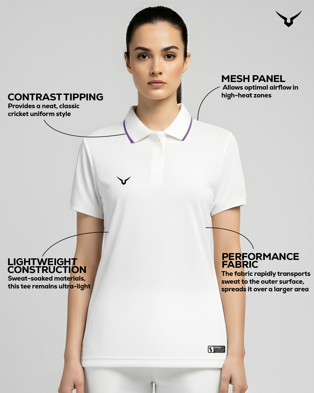 Invincible Women's Elite Cricket Short Sleeve Tee