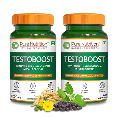 Testoboost Herbal Vitality & Stamina Tablets for Men | 60 Tabs