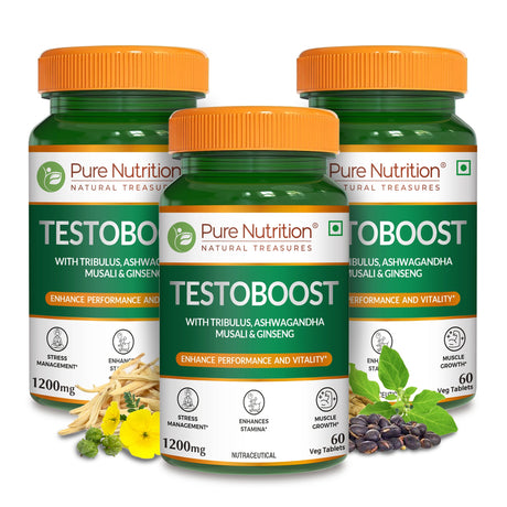 Testoboost Herbal Vitality & Stamina Tablets for Men | 60 Tabs