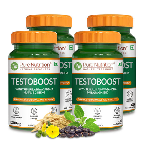 Testoboost Herbal Vitality & Stamina Tablets for Men | 60 Tabs