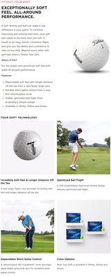 Titleist Tour Soft Golf Balls - White