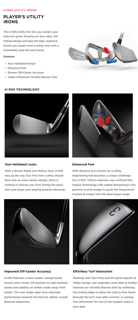 Titleist U505 Graphite Utility Iron