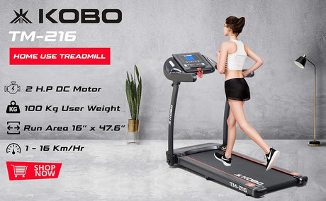 Kobo TM-216 D.C Motor Treadmill 2 H.P | Kobo