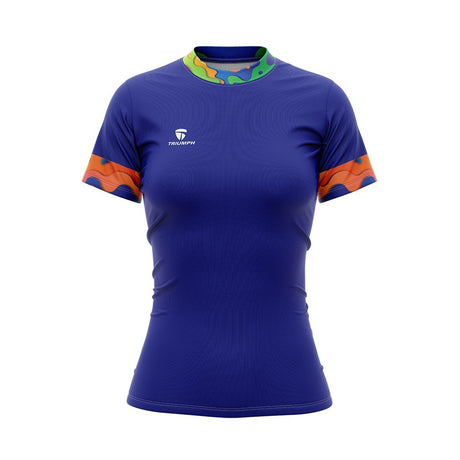 Women’s Tennis T-Shirt Round Neck Printed Tennis Club Players Jersey Top | Triumph