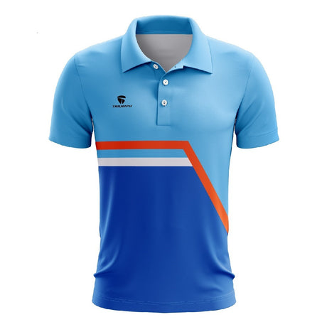 Men’s Tennis Tshirt Regular Fit Polo Sky Blue | Triumph