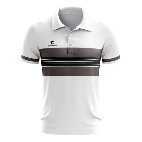 White Tennis T Shirts for Men | Athletic Sports Polo Jersey | Triumph