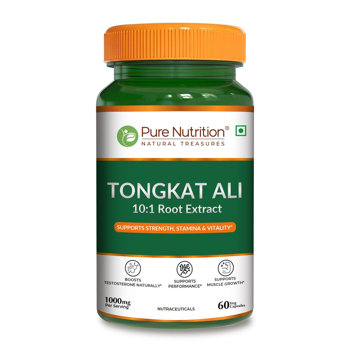 Tongkat Ali  Natural Vitality, Stamina & Energy Herb for Men - Nutrition by Pure Nutrition