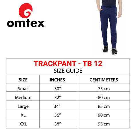 Omtex Mens Trackpant - Blue TP-12 | Omtex