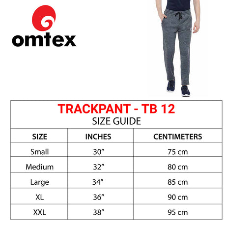 Omtex Mens Track Pant - Grey TP 12 | Omtex