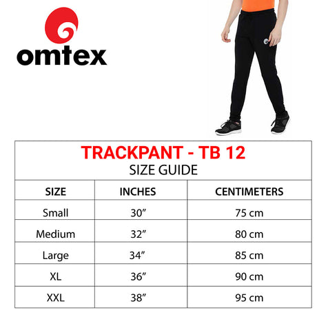Omtex Mens Trackpant - Black | Omtex