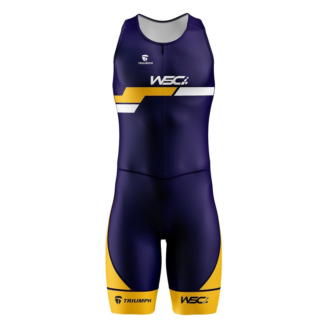Men’s Triathlon Tri Suits | Triathlon Suits Navy Blue Yellow
