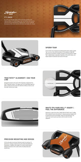 Taylormade Spider Tour Short Slant Putter - Black