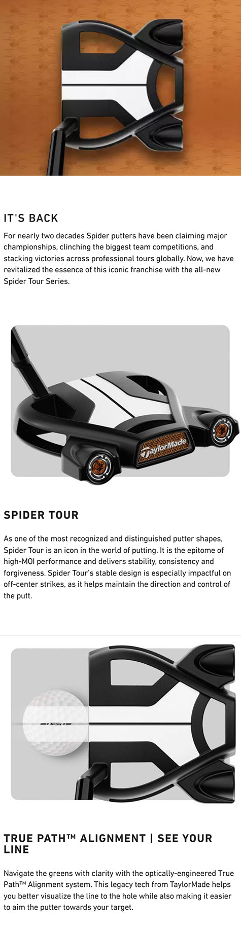 Taylormade Spider Tour Short Slant Putter - Black