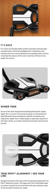 Taylormade Spider Tour Short Slant Putter - Black