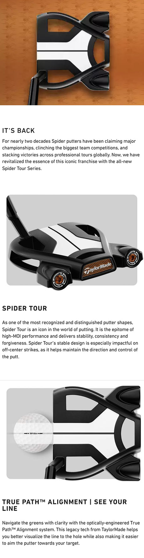 Taylormade Spider Tour Short Slant Putter - Black