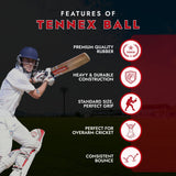 Cricket Tennis Ball Premier Heavy Weight (Pack of 6) - Small Ground Overarm