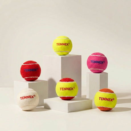 Cricket Tennis Ball Hard/Heavy Weight (Pack of 6) - Overarm Bowling | Tennex