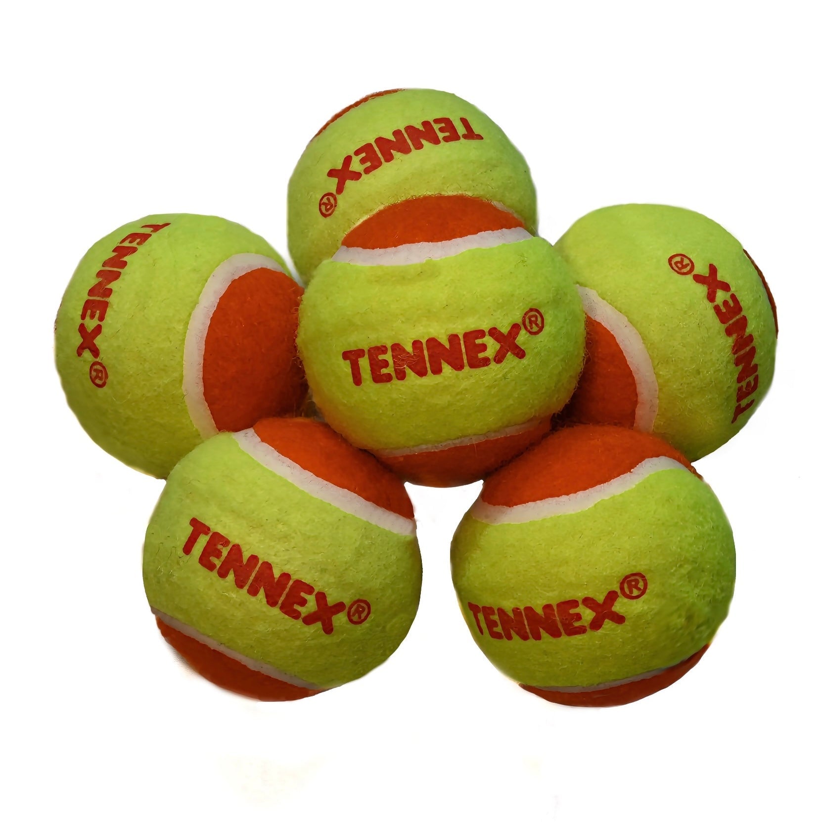 Cricket Tennis Ball Hard/Heavy Weight (Pack of 6) - Overarm Bowling
