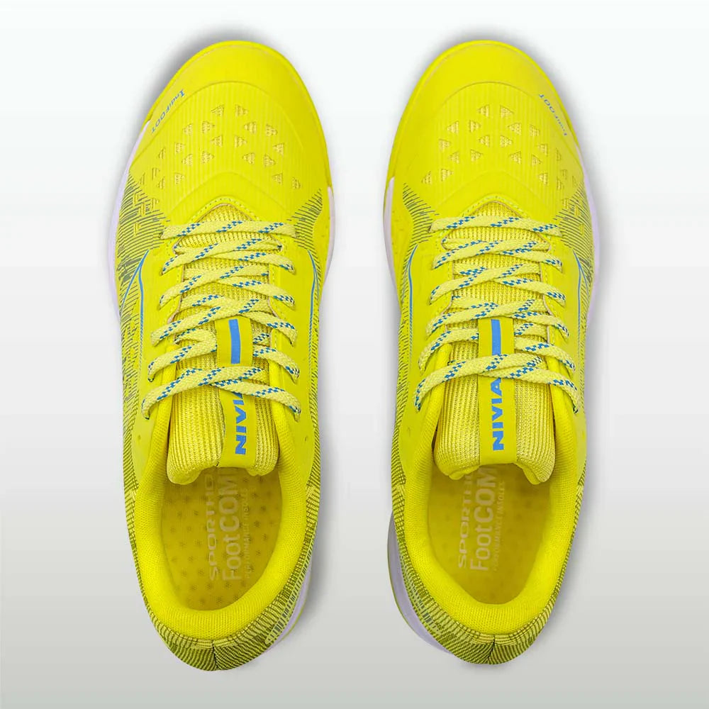 Nivia Hy-Court 3.0 Badminton Shoe (Yellow Plum)