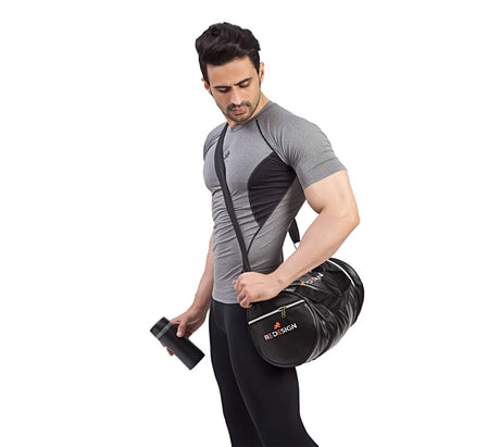 Redesign Gym Bag With Shoe Compartment (BLACK)