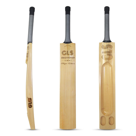 GLS Destroyer Engraved Kashmir Willow Scoop Bat For Hard Tennis Ball | Greenland Enterprises (Gls Sports)