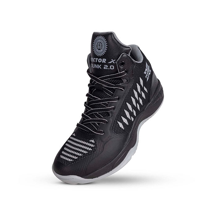 Vector X Dunk 2.0 Basketball Shoes for Mens | Rubber Out Sole with Knitted Upper | Light Weight | Nonmarking Rubber Outsole for Basketball Court Indoor and Outdoor