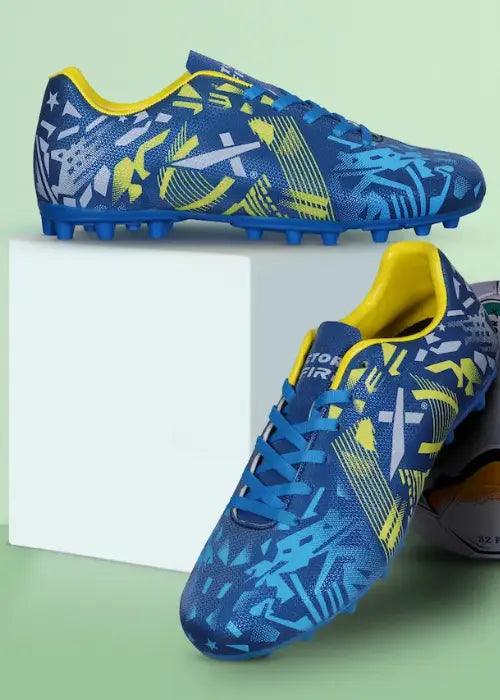 Vector X Fire Football Shoe Double Colored TPU Sole, Padded Footbed, Premoulded Heel Shoe for Men