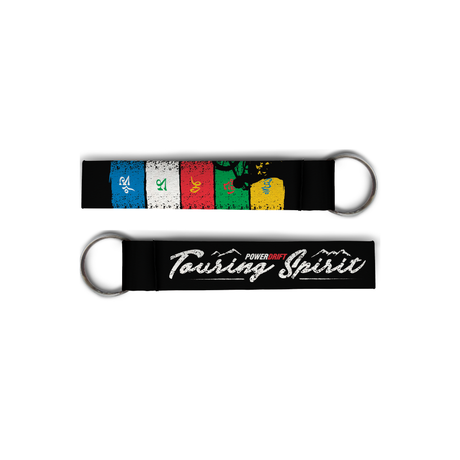 TOURING SPIRIT | Hand Stitched Extra Durable with Crome Keyring Keychain | 100kmph