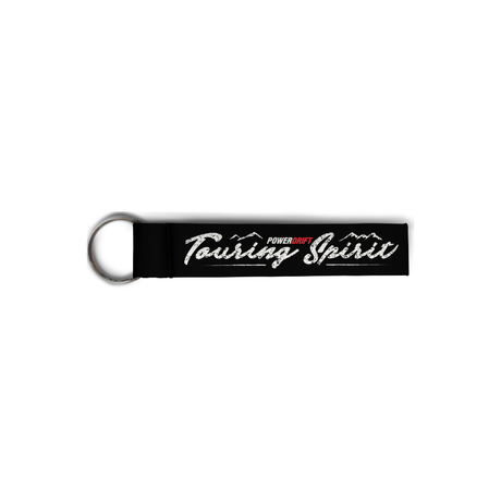 TOURING SPIRIT | Hand Stitched Extra Durable with Crome Keyring Keychain | 100kmph