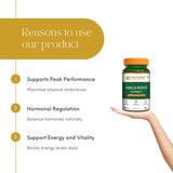 Maca Root Extract Capsules- Veg for Energy, Stamina & Hormonal Balance